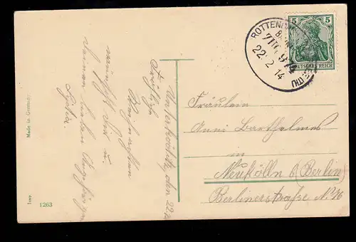 AK Weihnachten: Mädchen und ihre Geschenke, Bahnpost  ROTTENBACH-KÖNIGSEE (TH.)