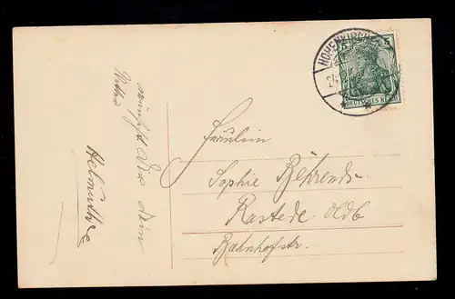 AK Noël: Filles avec traîneaux pleins de cadeaux, ÉGLISES 24.12.1911