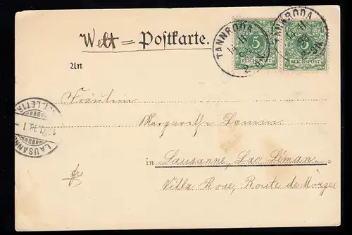 Künstler-AK Die vier Elemente - Feuer: Frau mit Messer, Hammer, TANNRODA 1898