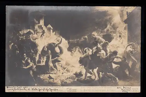 AK Karl Brullov: Le dernier jour de Pompéi, après MUNICH 16.2.1905