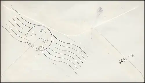 Poste naval Essayez le chantier naval du chasseur Shell MACTRA, lettre d'urgence KIEL 26.1.1969