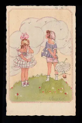 AK Artiste Erna Maison-Kurt: La dispute sur la poupée, KOSCE 1922