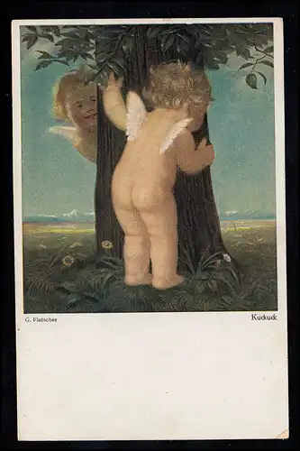 AK-G. Flatcher: Coucou - jeu de cache-cache des anges, WELS 8.2.1921