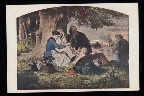 AK Artiste R. Grottger: Guerre - famine, inutilisé