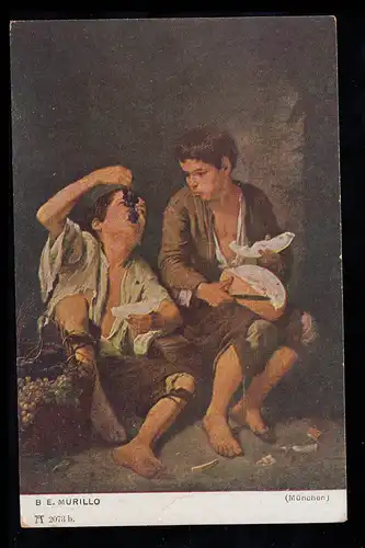 AK Murillo: Mélifères et raisins secs, maisons d'édition Ackermann, non utilisés