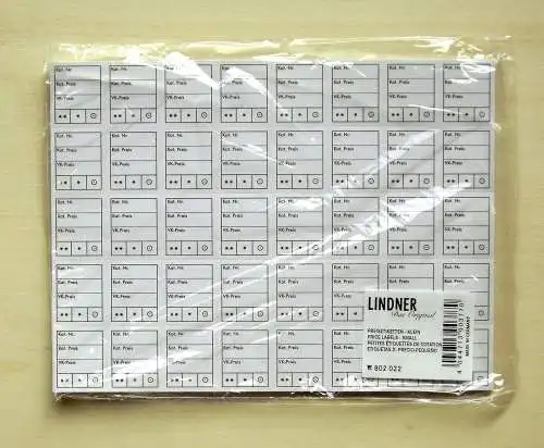 Étiquettes de prix - petit 25 x 30 mm, emballage de 1000 pièces en arcs, perforé