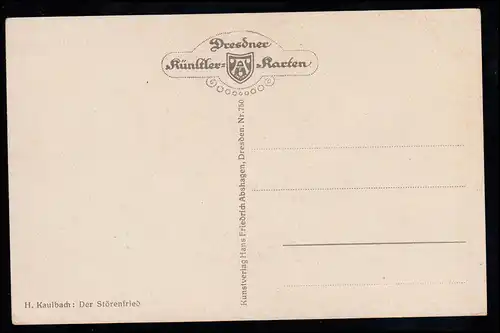 Kinder-AK H. Kaulbach: Stärenfried, Dresdner carte d'artiste, inutilisé