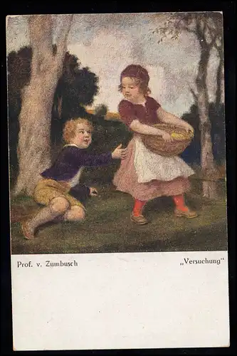 Kinder-AK Prof. v. Zumbusch: Versuchung, Eulen-Verlag, ungebraucht