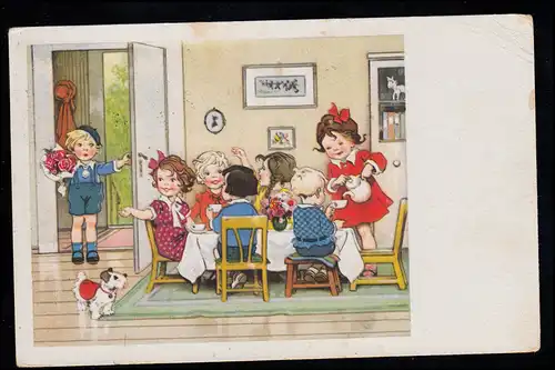 Kinder-AK Kindergeburtstag - Der neue Gast, Cellaro-Velag, SSt BAT ISCHL 1942