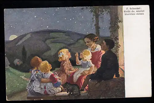 Enfants-AK F. Shenkle: Savez-vous combien d'étoiles sont debout ? marqué en 1923