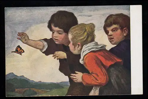 Enfants-AK L.v. Zumbusch: Papillons, édition de marin, marqué en 1919