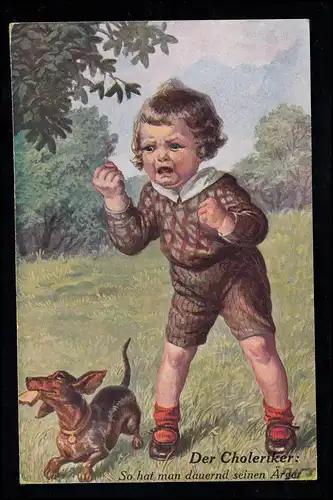 AK pour enfants Le cholériste: comme ça, on a toujours ses ennuis - chien vole la nourriture