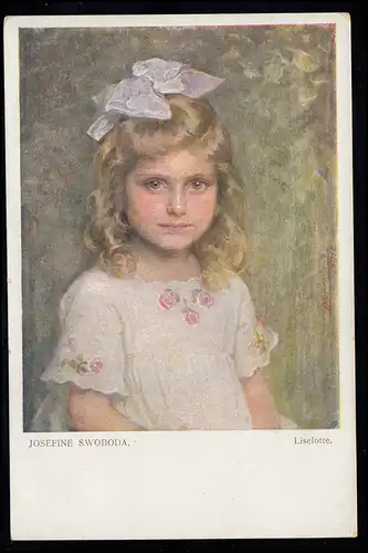 Enfants-AK Josefine Swoboda: La fille Lieselotte, Galerie d'artistes viennois