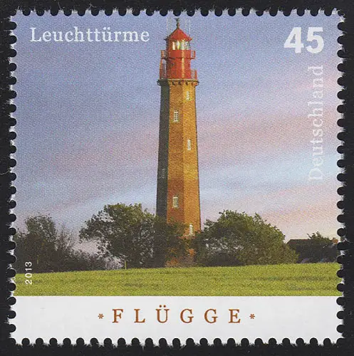 3010 Leuchtturm Flügge auf Insel Fehmarn **