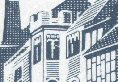 1233 Wartburg 10 Pf. mit PLF Riss im Fenster, Feld 22, ** postfrisch