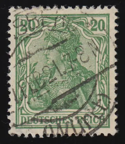 143a Germania 20 Pf O gestempelt geprüft