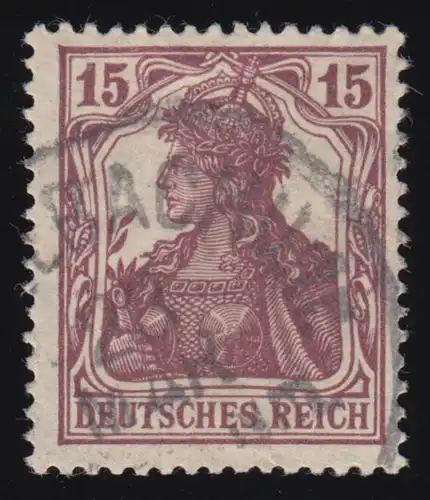 142a Germania 15 Pf O gestempelt geprüft
