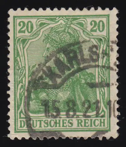 143b Germania 20 Pf O Tamponné