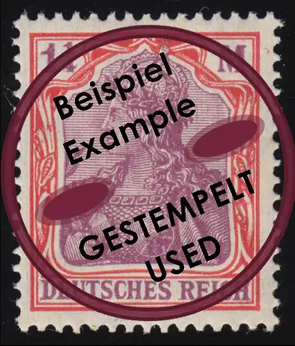 198 Germania 1 1/4 M gestempelt O