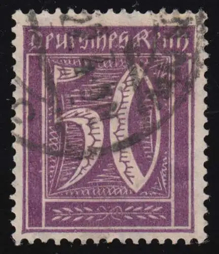 183a Marque libre chiffre 50 Pf avec Wz 2 cachet O testé