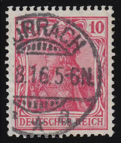 86 IId Germania 10 Pf. Reich allemand Warschreibimber, O examiné