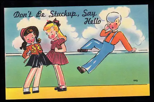 USA Enfants AK conversation fille! - garçon attend la réaction! inutile