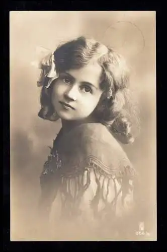 Portrait de fille d'AK pour enfants, photo AK RAGUHN 6.9.1913