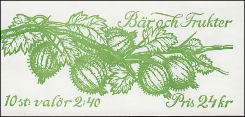 Markenheftchen 180 Beeren und Früchte, **