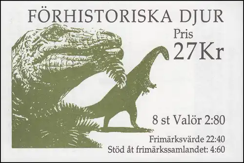 Carnet de marque 175 animaux préhistoriques, avec FN 1 **