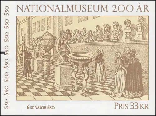 Carnets de marque 174 Oeuvres d'art du musée national, avec poutres (ZB) **