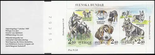 Carnet de marque 144 races de chiens suédois chiens chiens, avec BZN **