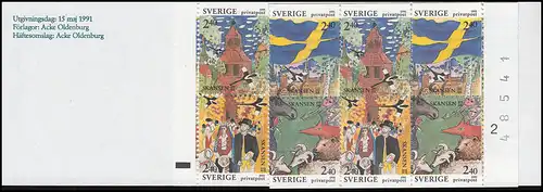 Carnets de marques 160 Musée en plein air Sakansen, numéro de comptage de feuilles (BZN) et FN 2 **