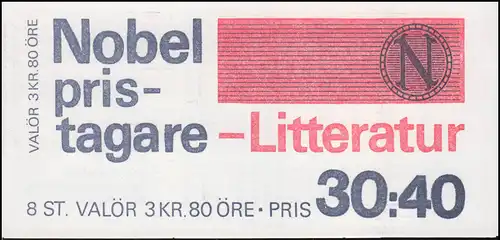 Carnet de marques 155 Prix Nobel de littérature, **