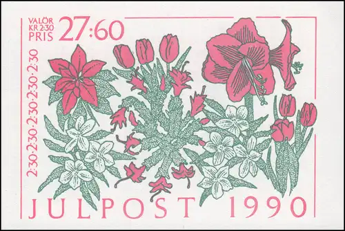 Carnets de marque 156 Noël: fleurs, avec FN 2 **