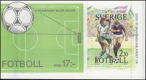 Carnet de marque 134 Jour du timbre - Football, avec FN 2 **