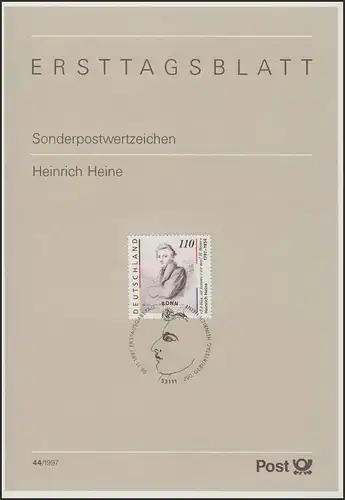 ETB 44/1997 Heinrich Heine, Dichter