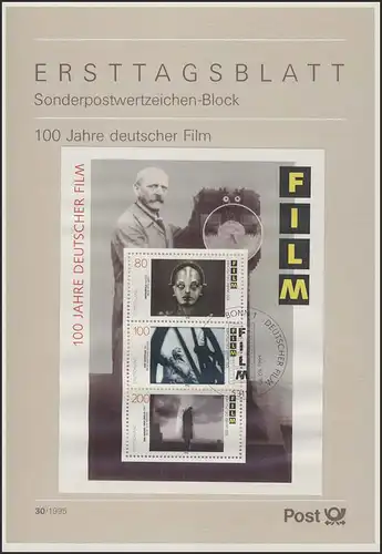 ETB 30/1995 Block Film, Wenders Staudte Lang Metropolis
