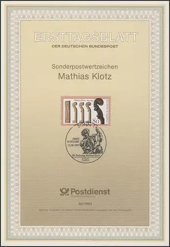 ETB 30/1993 Mathias Klotz, Geigenbauer