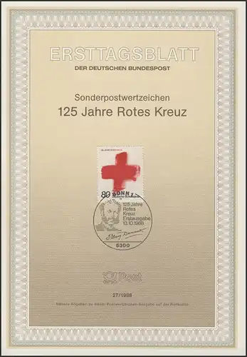 ETB 27/1988 Croix-Rouge internationale