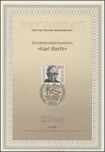 ETB 10/1986 Karl Barth, Theologe