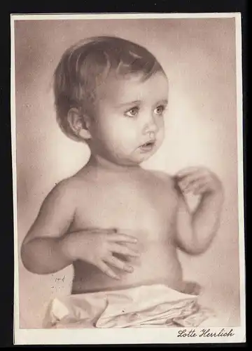 Enfants-AK Lotte Magnifique Photo-AK: Garçon Portrait, LEMFÖRDE 3.10.1964