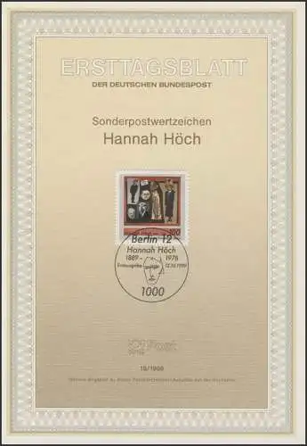 ETB 18/1989 Hannah Höch, peintre