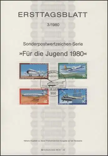 ETB 03/1980 Jugend, Luftfahrt, Flugzeuge