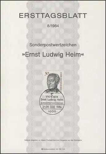 ETB 08/1984 Dr. Ernst Ludwig Heim, Arzt