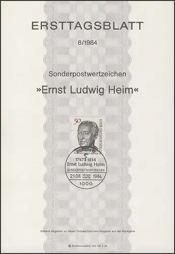 ETB 08/1984 Dr Ernst Ludwig Heim, médecin