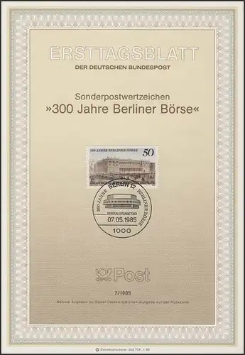 ETB 07/1985 Berliner Börse