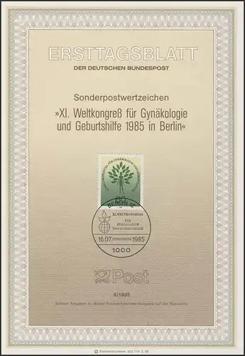 ETB 09/1985 Gynécologie et obstétrique