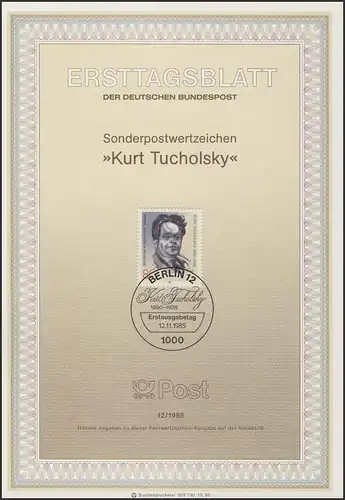 ETB 12/1985 Kurt Tucholsky