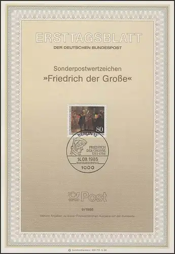 ETB 09/1986 König Friedrich der Große von Preußen
