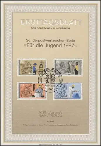 ETB 05/1987 Jugend, Handwerksberufe, Böttcher, Maler